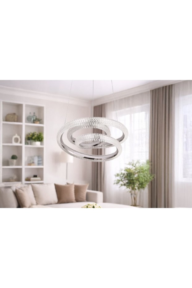 LİNA LED AVİZE, KROM, 30 CM