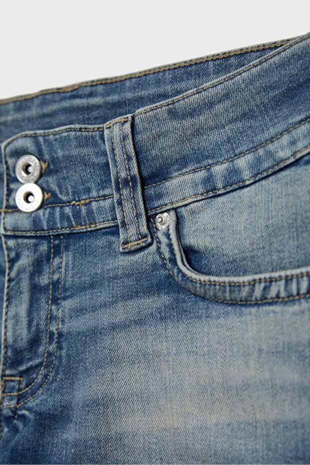 D76 DENIM MICRO SHORTS - 8