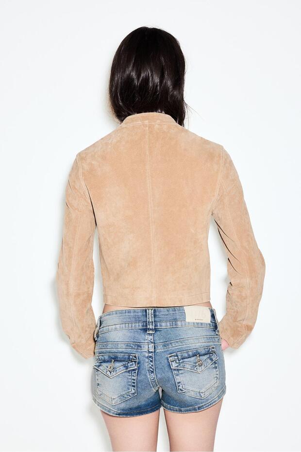 D76 DENIM MICRO SHORTS - 5