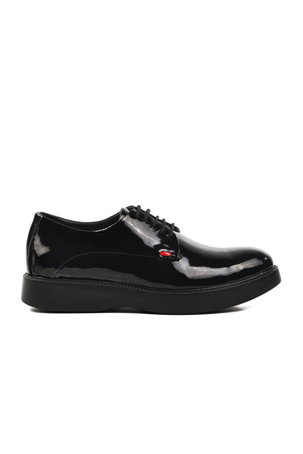 Black Patent Leather Genuine Leather Men's Classic Shoes