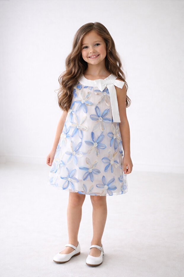 Çiçekli Elbise - 1