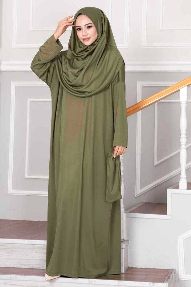 Transportation Bag Piece Hijab Prayer Dress Khaki