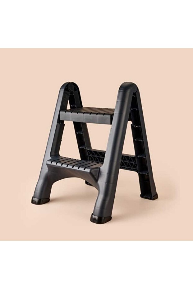 Step & Fold Katlanır Basamaklı Tabure - Siyah - 1