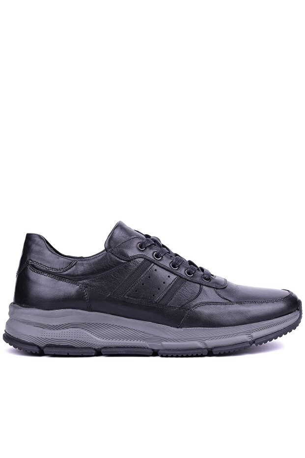 - Genuine Leather Black Color Casual Men's Shoes - 3153
