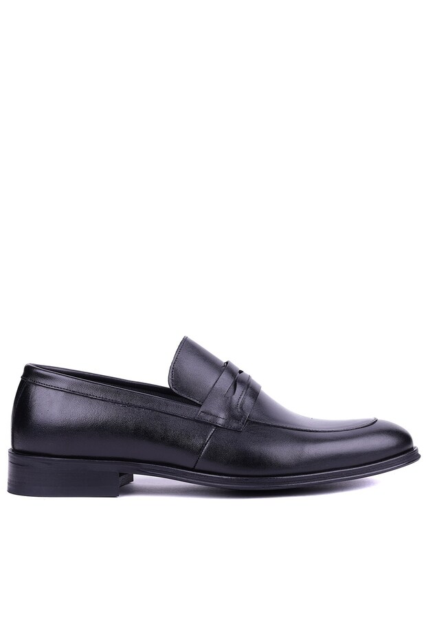 - Genuine Leather Black Color Casual Men's Shoes - 3203