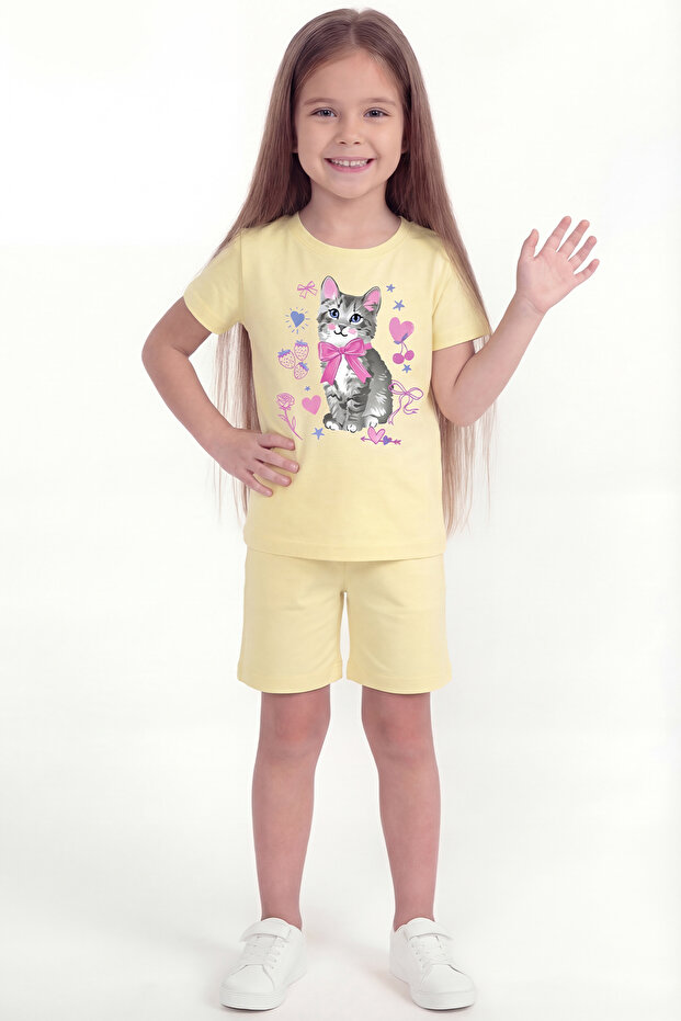 Girl's Printed Shorts Set B14