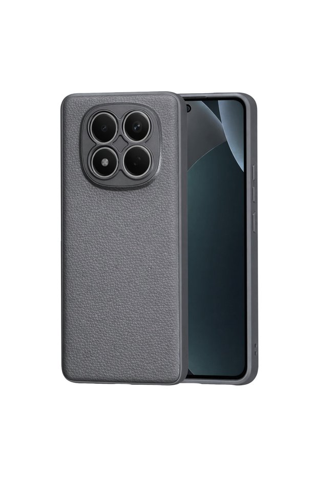 D Leather Design Hand-Held K Non-Slip Silicone Case Compatible with Redmi Note 15 Pro Plus 5g