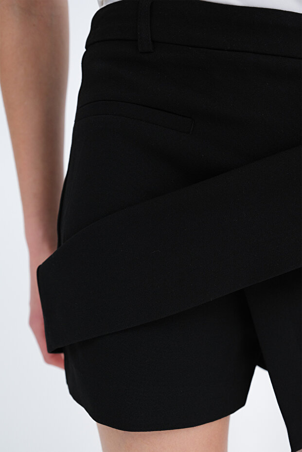 Cep Detaylı Şort Etek E1436 - 3