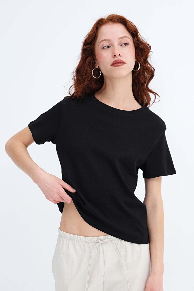 Crew Neck Basic T-Shirt P1904 - 1