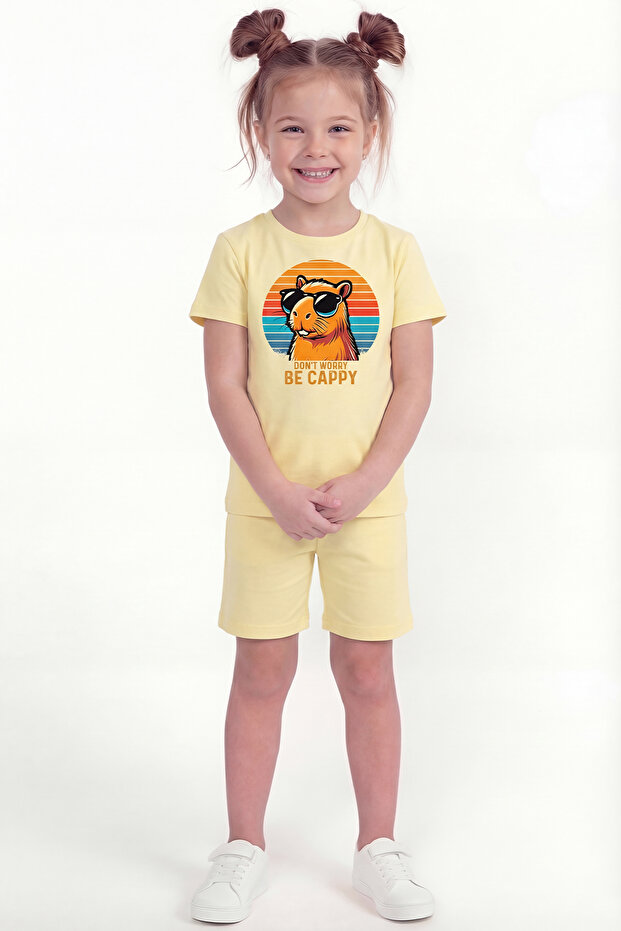 Girl's Printed Shorts Set B19