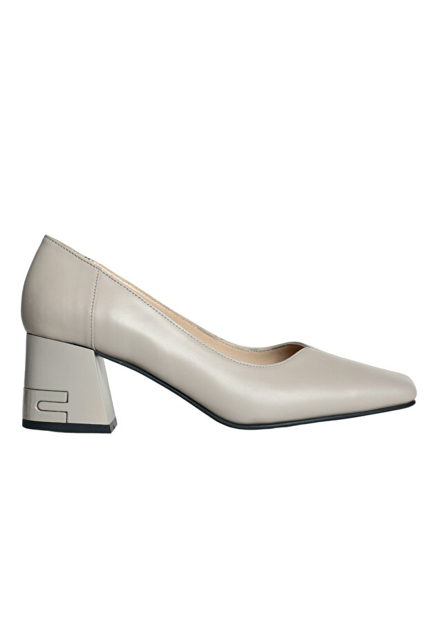 Mink Leather Women's Heeled Shoes