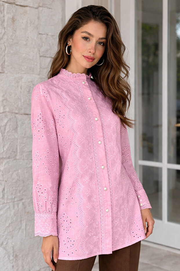 Fisto Gömlek A2001 Pembe - 2