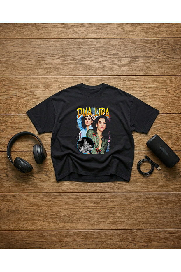 تي شيرت دوا ليبا مطبوع للجنسين 100% مقاس كبير مكون من قطن قطع