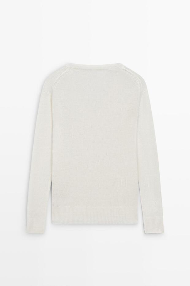 Keten V yaka triko kazak - 8