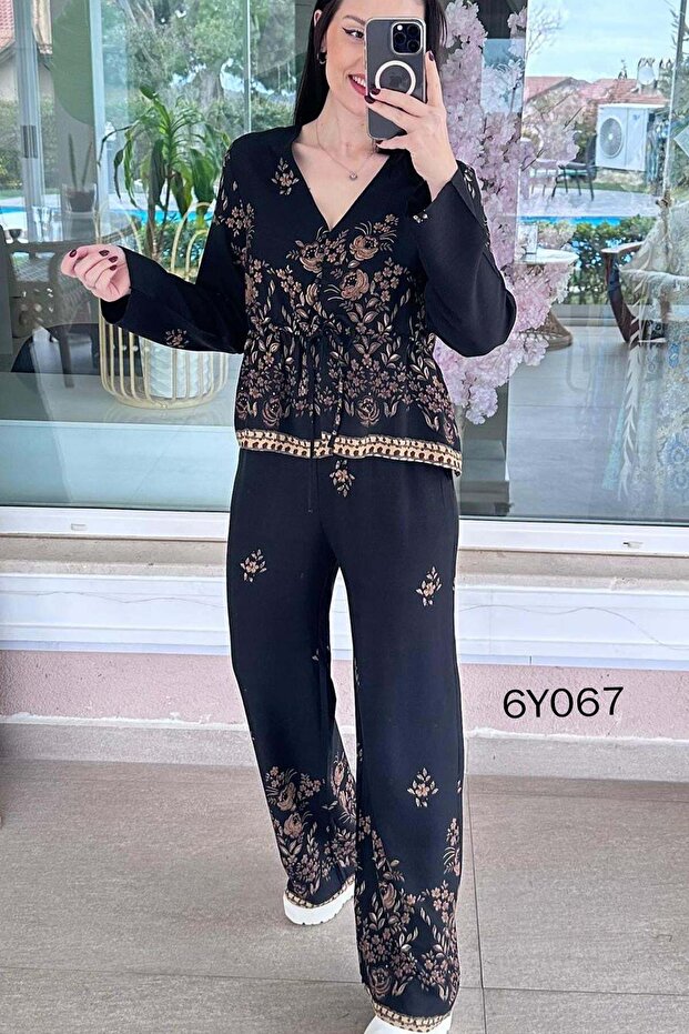 Patterned Viscose Set 6Y067