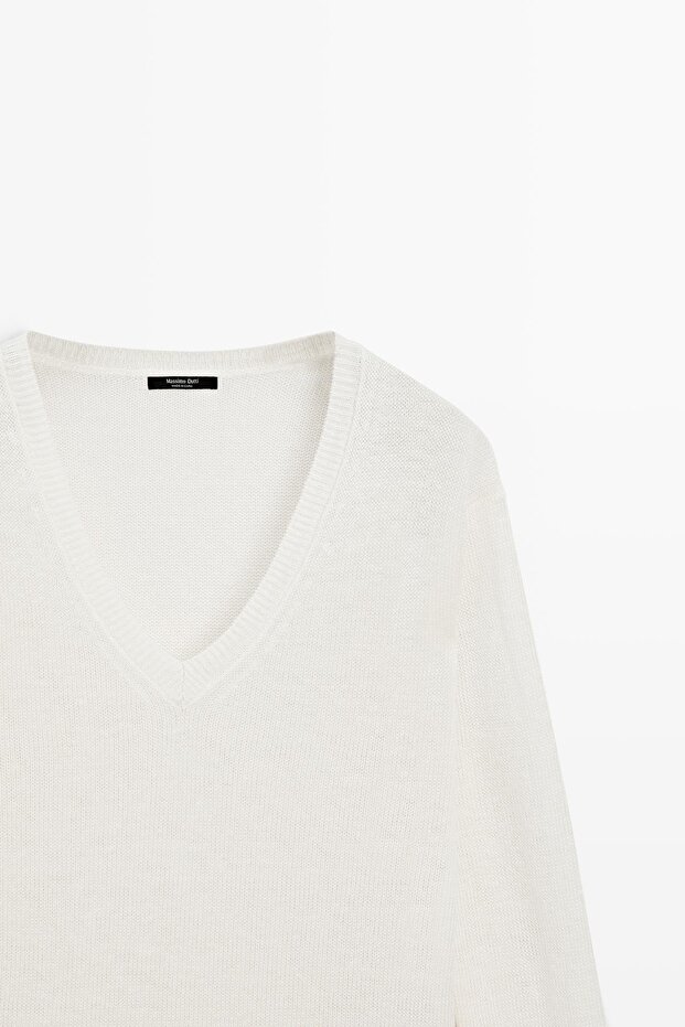 Keten V yaka triko kazak - 6