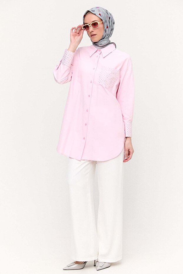 Hotfix Baskılı Pamuklu Tunik - 2