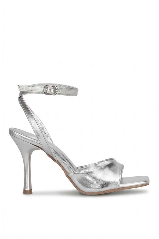 Elit Mst1355M Women's Classic Heeled Shoes Silver
