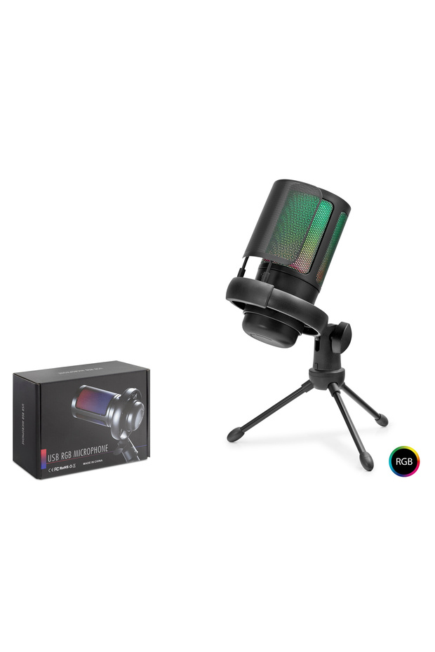 Professional Rgb Microphone 192 Khz / 24 Bit Type-C - Black Me6S