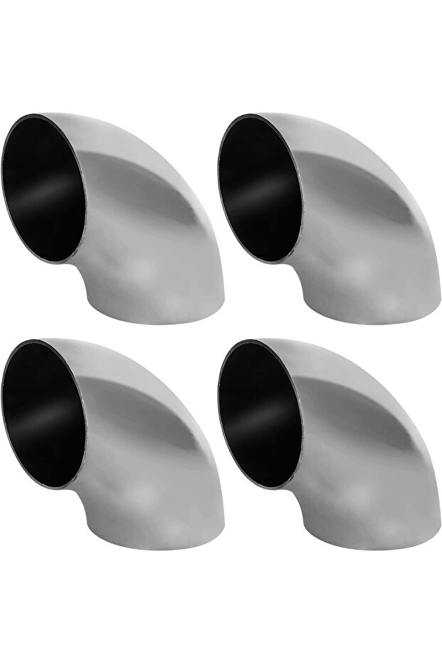 4 PCS Stainless Steel Exhaust Elbow, 2.5” Mandrel Bend Elbow