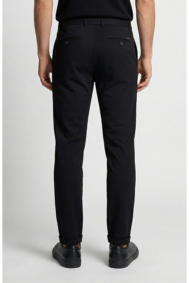 Siyah Jogger Pantolon - 3