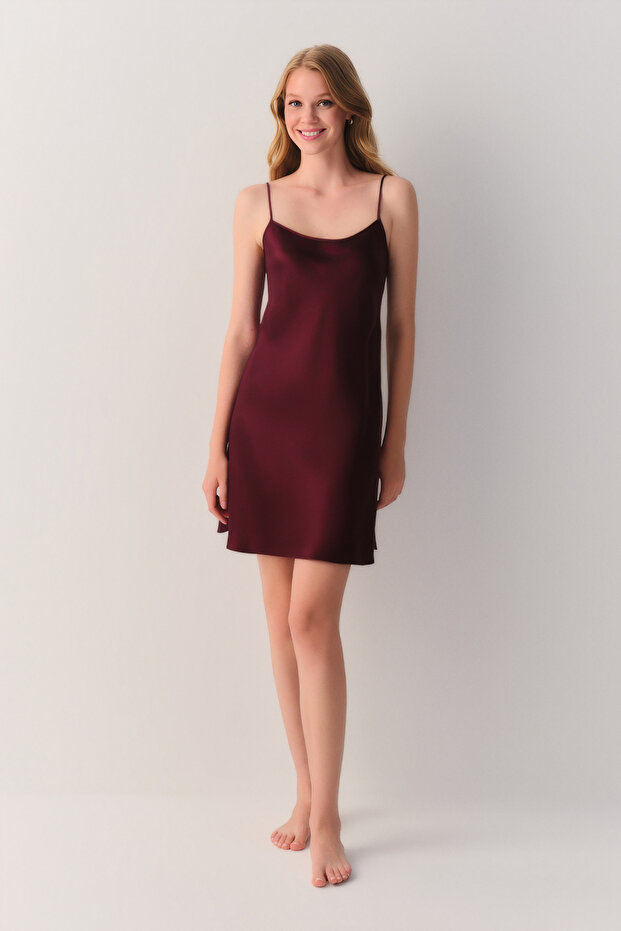 Silky İpek Kısa Gecelik - 1