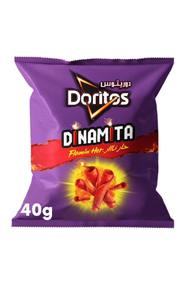 Flamin Hot Spicy Puffed Corn Nacho Crisps (40g)