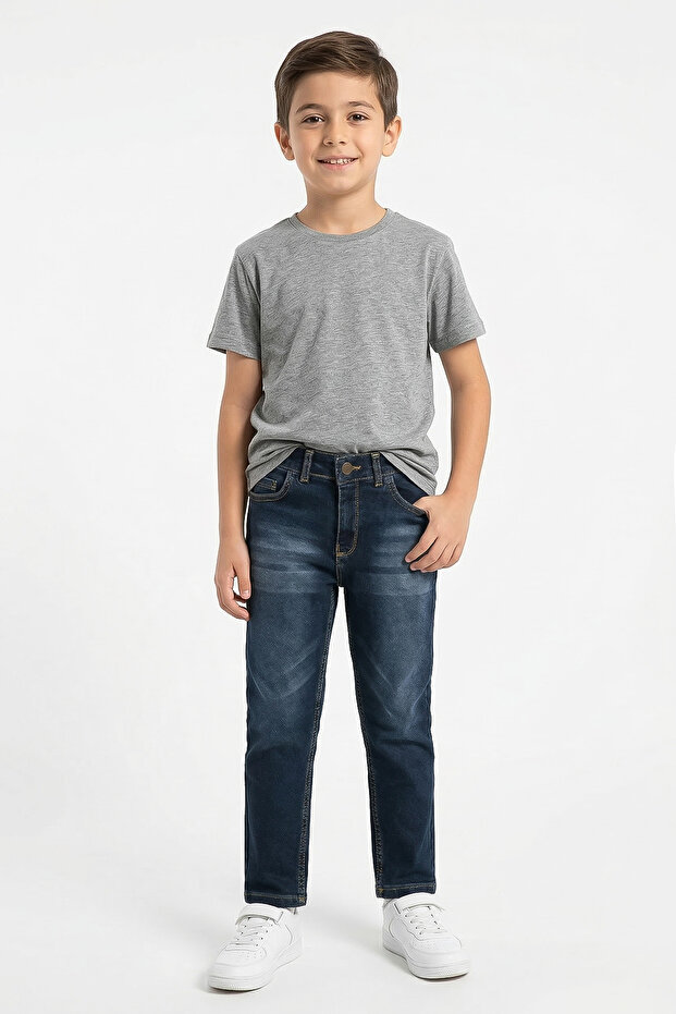 Cotton Pack of Stretch Fabric Boys' Jean Pants - 26Y 2048
