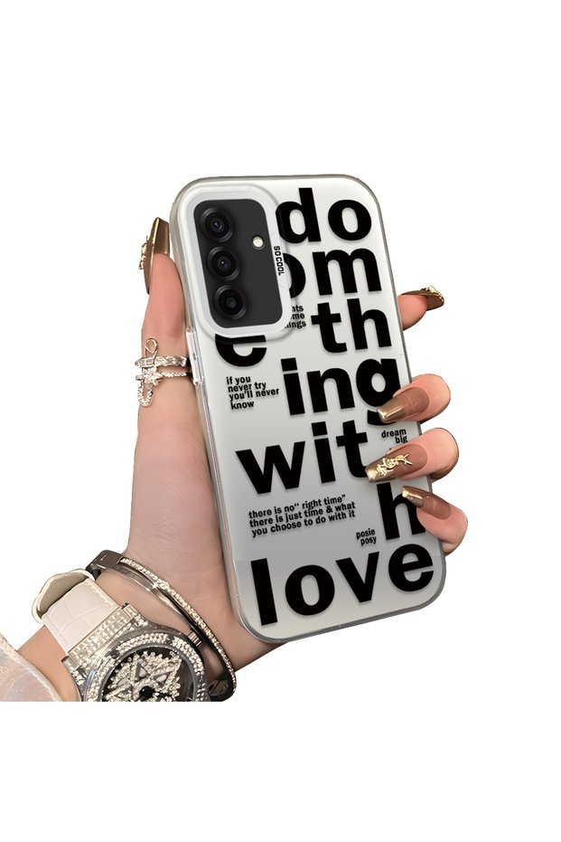 Samsung Galaxy A26 Compatible Hard Acrylic Back Silicone Edge Lens Protection Stylish Print Case