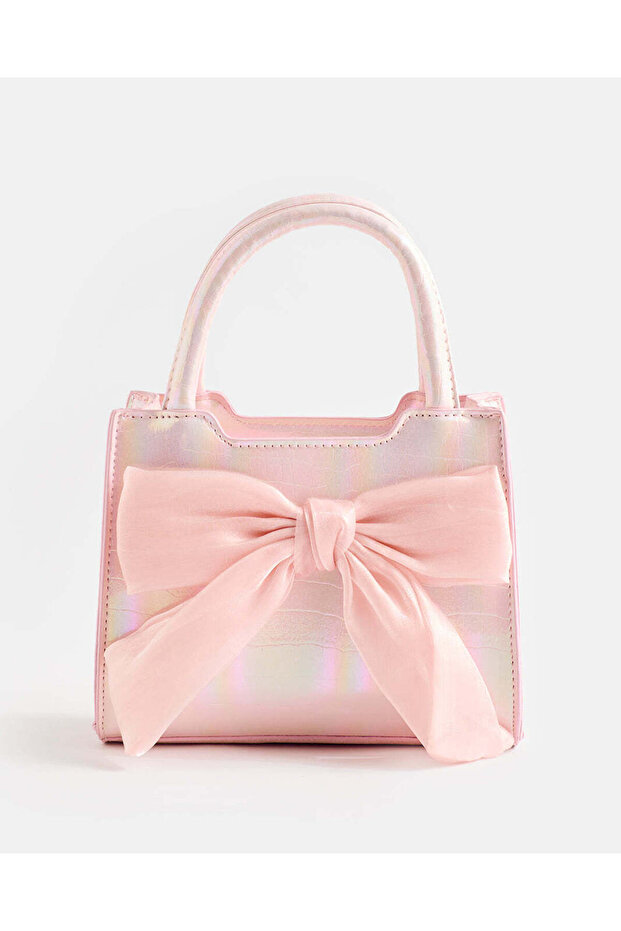 Girls Pink Embellished Crossbody Bag