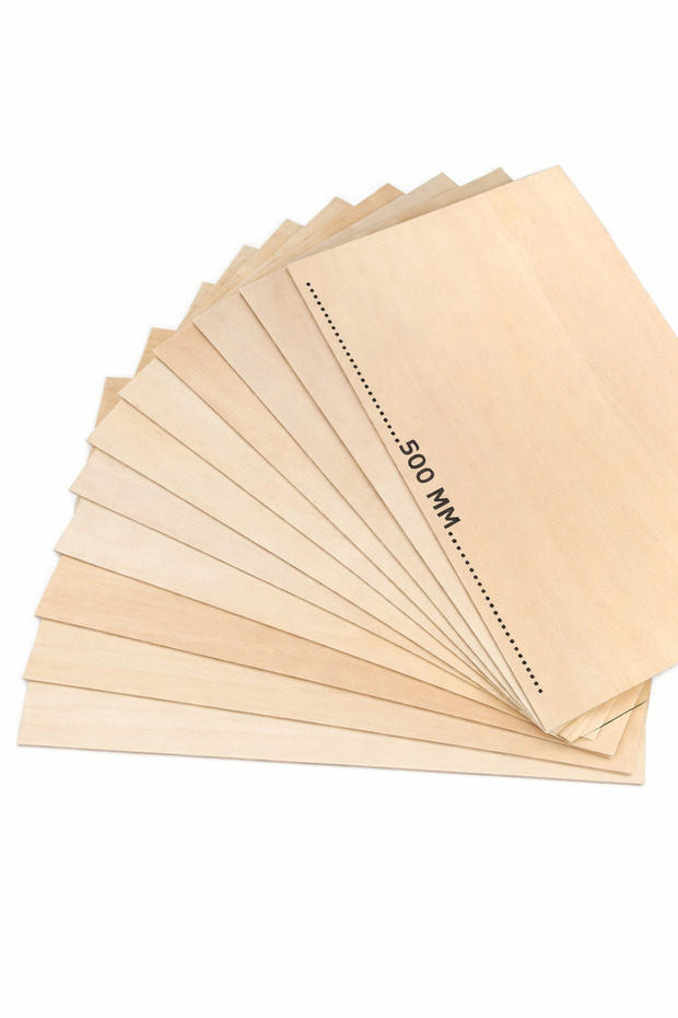 Wings - Pack of 12 Solid Natural Pine Wood Planks 40mmx30mmx500mm