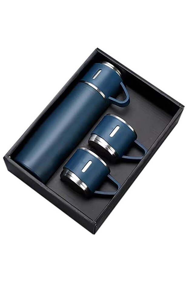 SAFFLE - Family Set of Vacuum Flask & Two Cups