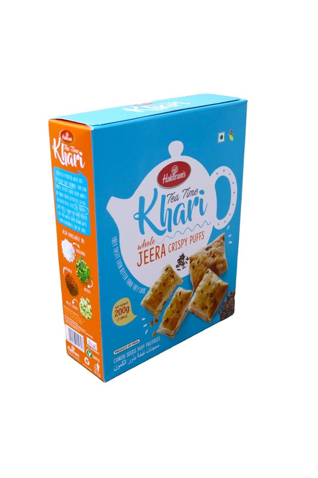 Tea Time Khari Crunchy Baked Cumin Jeira Puff Pastry (200g)