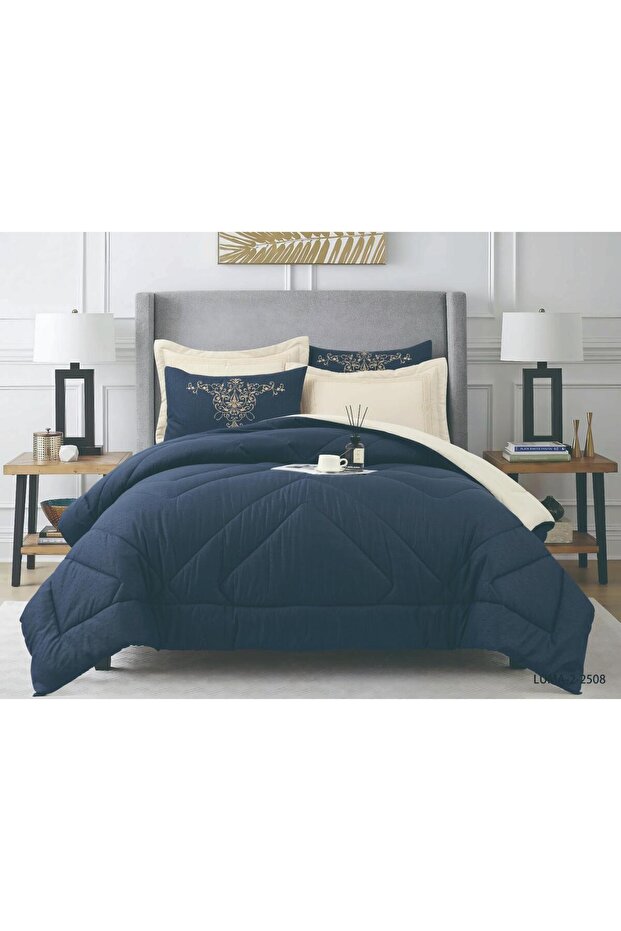 Elite Home Comforter Set, 6 pcs, 240 × 260 cm, Assorted