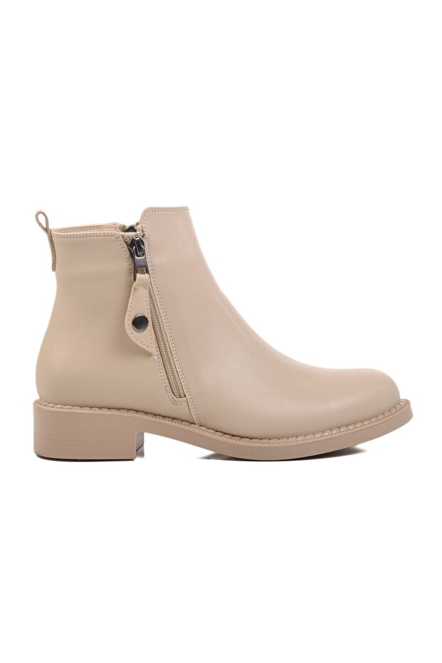 Beige Women's Boots with Fleece Inside