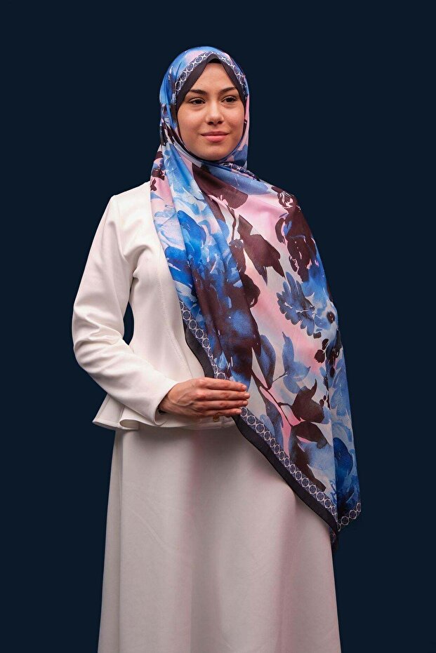 بلوم منقوش شال ناعم رقمي