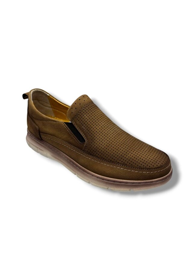 2038-26 Genuine Nubuck Leather Anatomical Elastic Men's Shoes