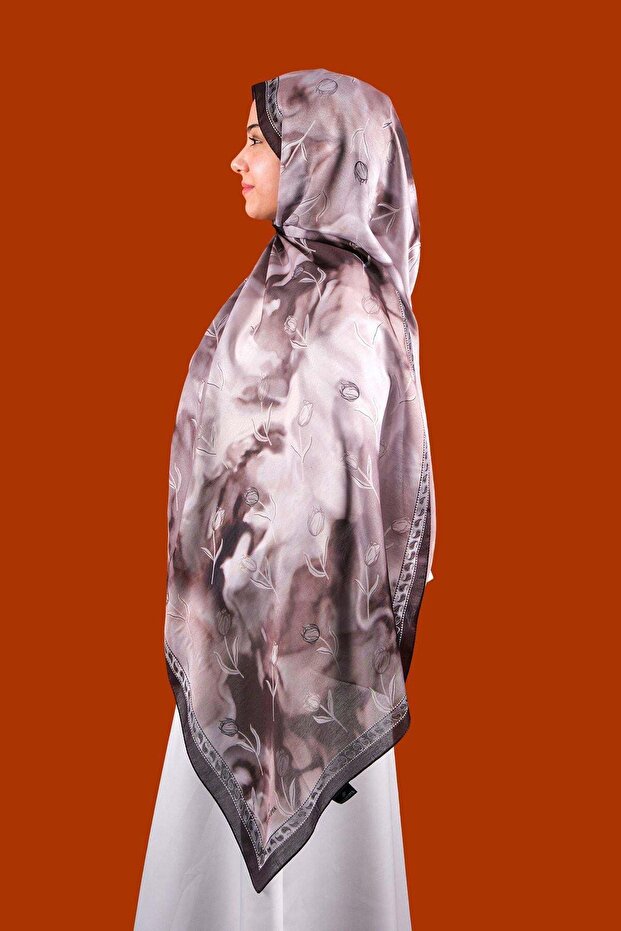 Floris Patterned Digital Soft Shawl - 3