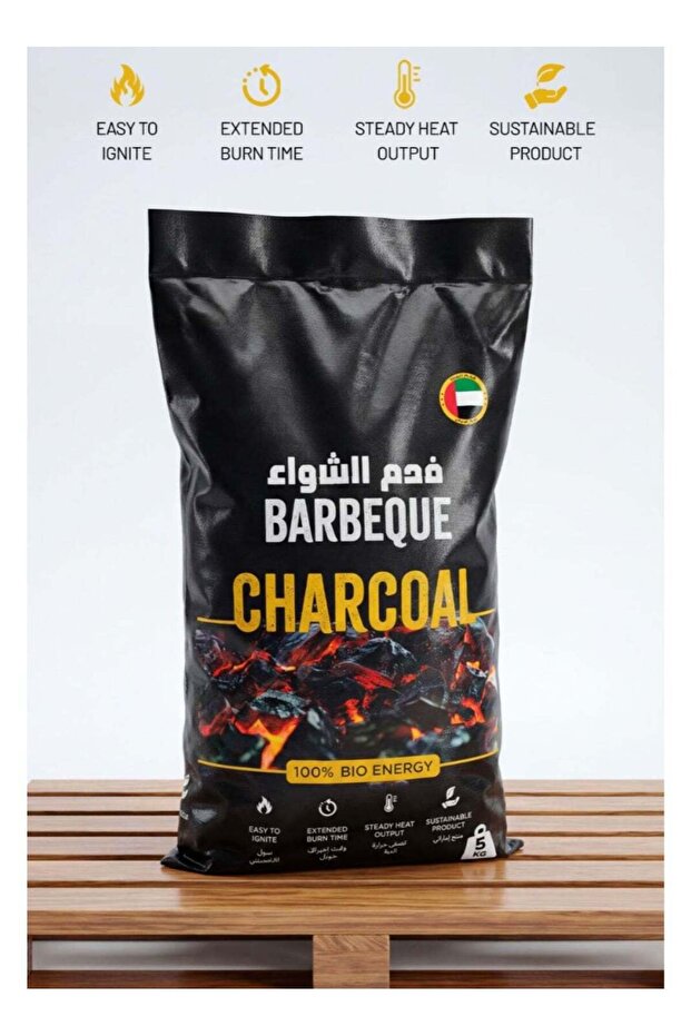 5kg Pure Fire Natural Hardwood BBQ Charcoal