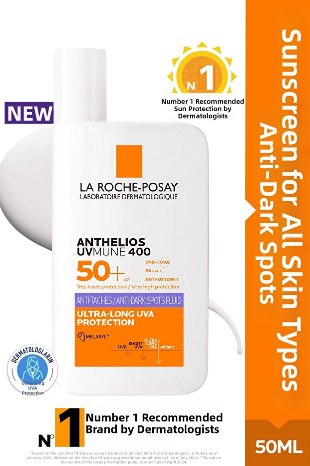Sedar Collection Anthelios Uvmune 400 Anti-Dark Spots Fluid Spf50+ Contains Melasyl Gü