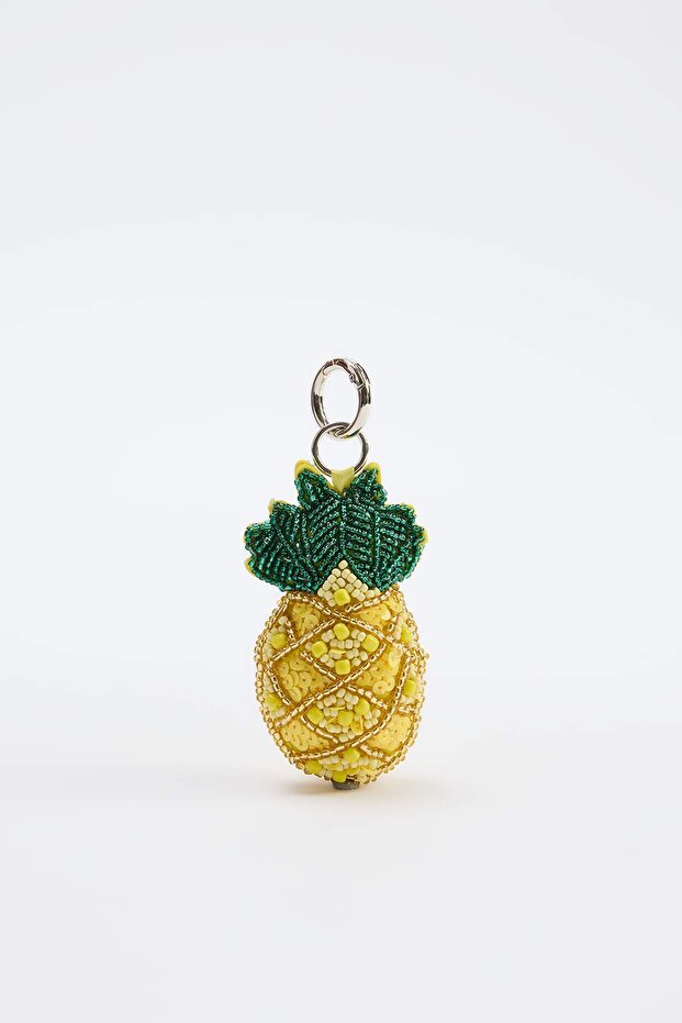 Sarı Ananas Boncuk Nakışlı Kadın Charm Aksesuar TAKSS26DA00004 - 2