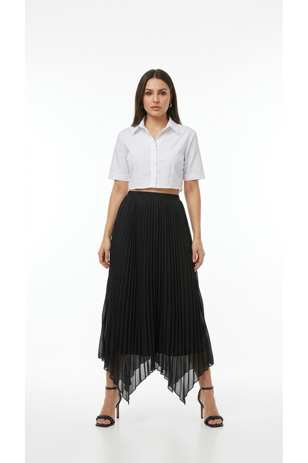 SİYAH ASİMETRİK ETEK - 5