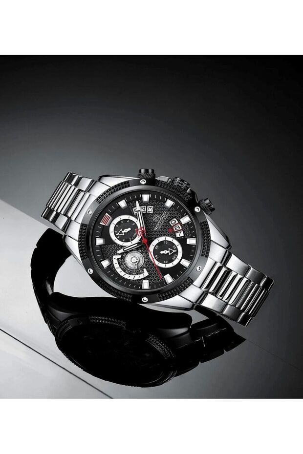Silver Color All Functions Active Men's Wristwatch
