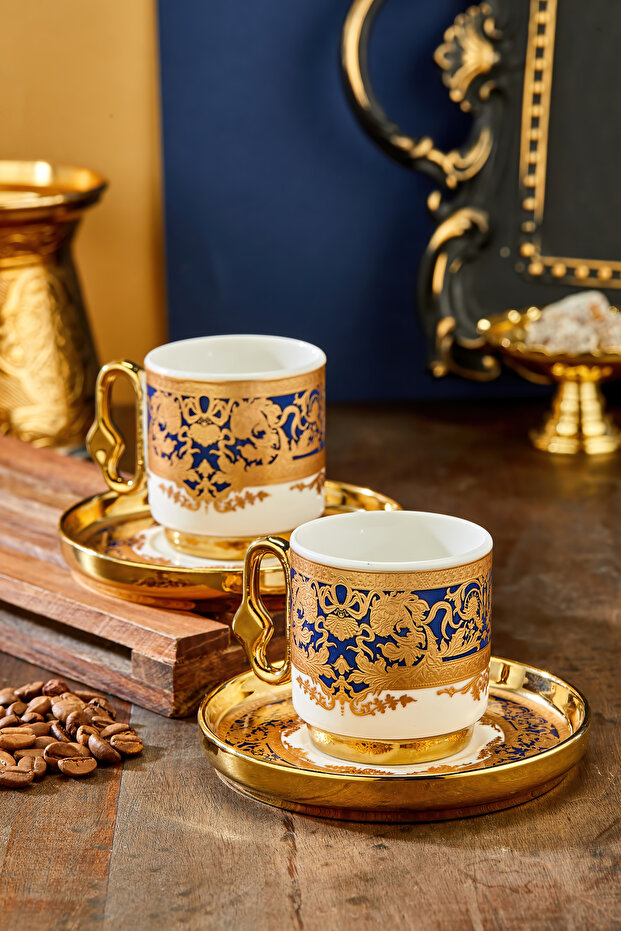 Royal Crest 90 ml 2-Person Porcelain Coffee Cup Set Ckr3870