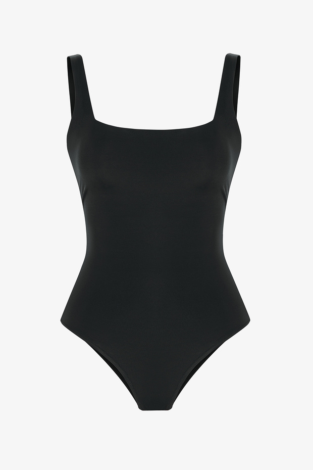 Siyah Neck Opening Mayo - 5