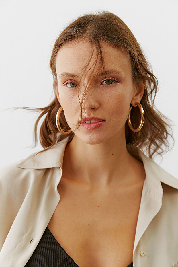 Apoletli Oversize Gömlek - 2