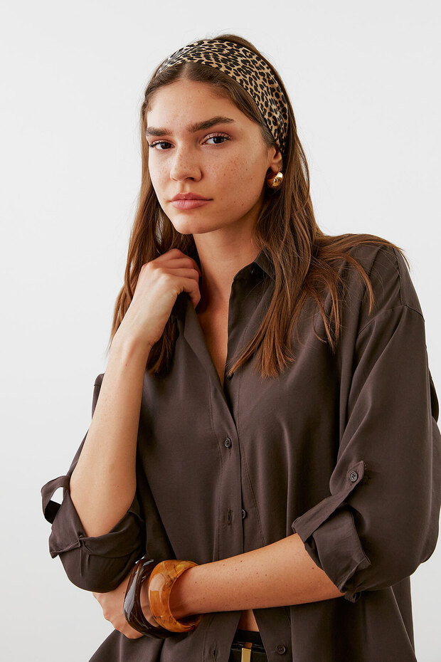 Apoletli Oversize Gömlek - 6