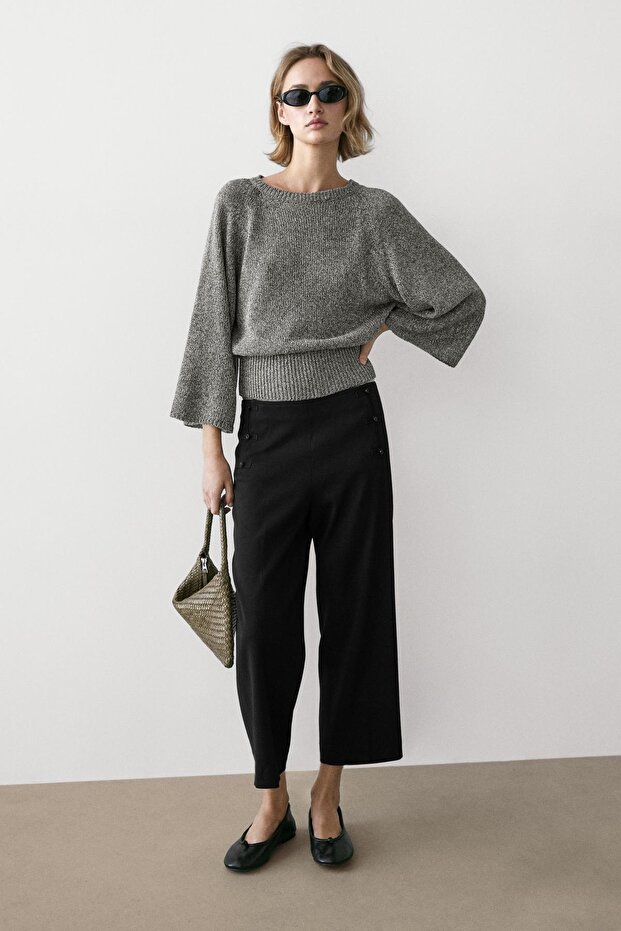 Cotton blend knit jumper - 1