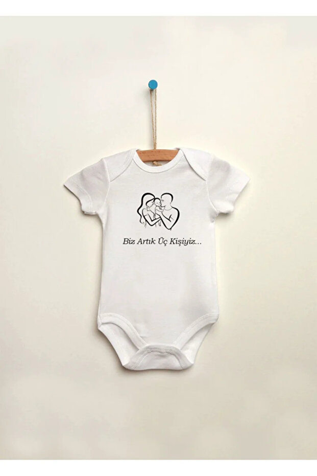 We Are Three Now Printed 100% Cotton Snap-On Baby Bodysuit Tank Top Jumpsuit
