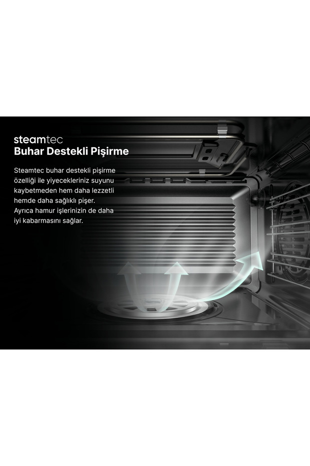 MF 5010 B 50 Lt Beyaz Buhar Destekli Mini Fırın - 7